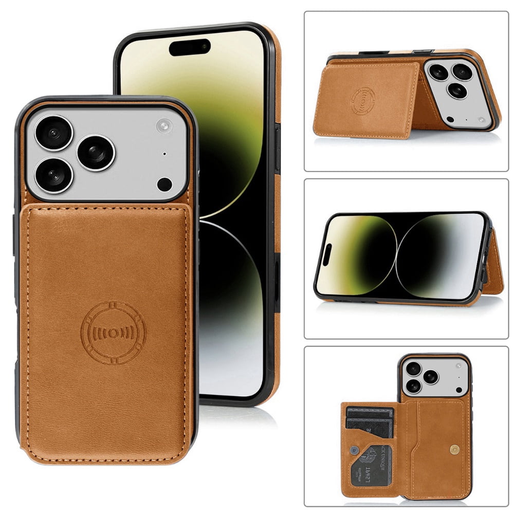 Leather Pocket Wallet Case for iPhone 17 Pro Max