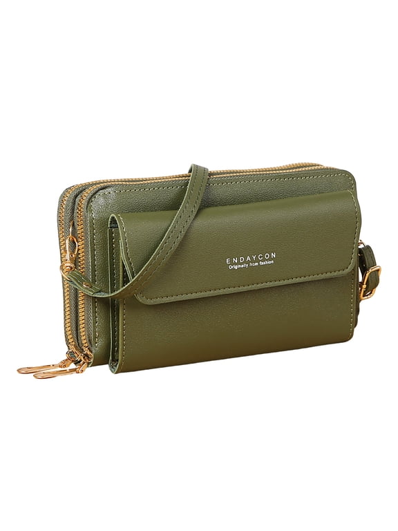 Leather Pockets Small Crossbody Bags for Women Cell Phone Purse Shoulder Bags Handbags Wallet Purse