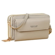 Leather Pockets Small Crossbody Bags for Women Cell Phone Purse Shoulder Bags Handbags Wallet Purse