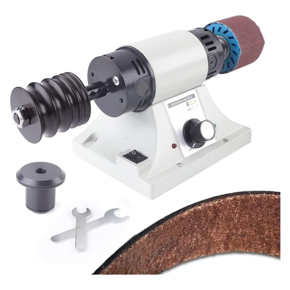 Leather Polishing Burnishing Machine, 110V Leather Edge Grinding Machine for All Vegetable Tanned Leather Products