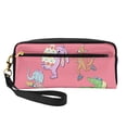 thumbnail image 1 of YFYANG Leather Portable Travel Small Makeup Bag, Multifunctional Storage Bag, Red Fun Animal Party Pattern Cosmetic Bag, 1 of 4