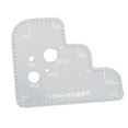 thumbnail image 1 of Leather Positioning Tool Round Corner Stitching Ruler Clear Auxiliary Sewing Stencil Tool Acrylic Circle Template for Quilting Handwork 3.38mm, 1 of 9