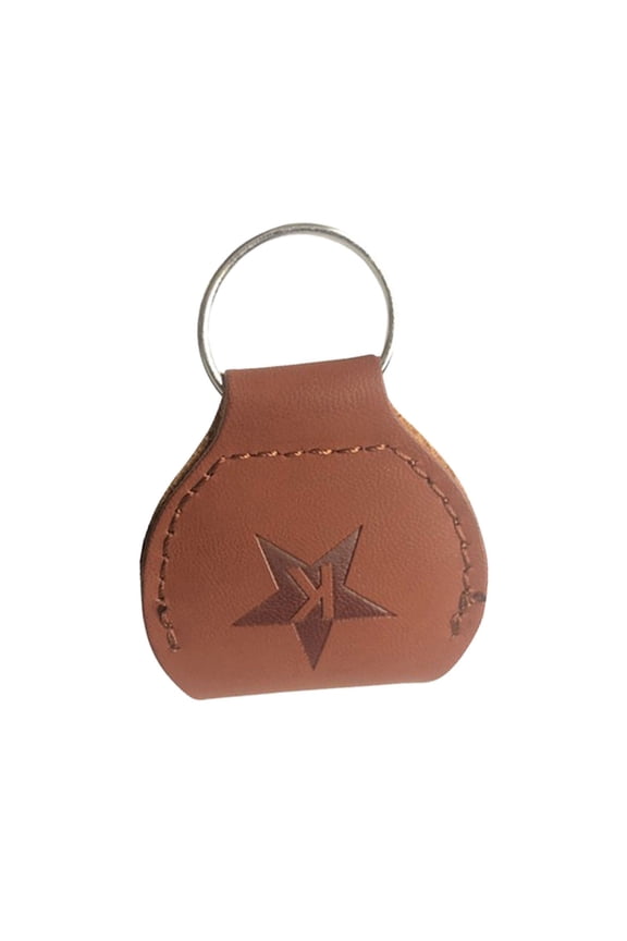 Leather Pouch Keychain Mini Coin Holder Zipper Pocket For Keys Card Cash Bag Charm