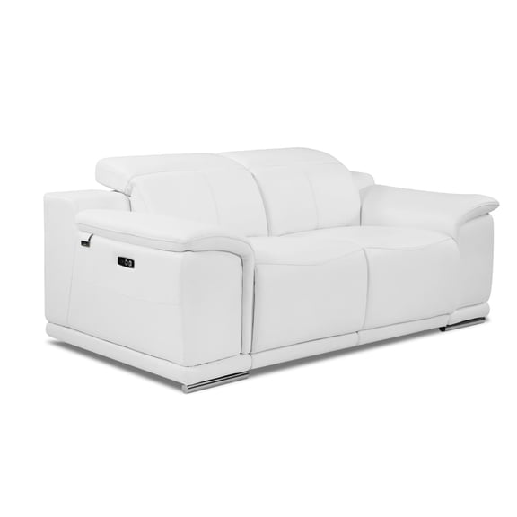 Leather Power Reclining Sofa for Entertainment Room | Power Recline for Party Time | Kiln - dried Hardwood | Solves Fatigue from Standing