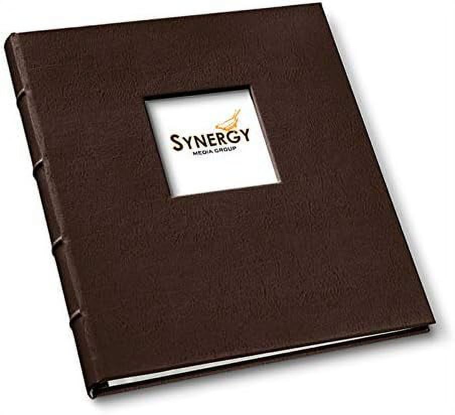 Leather Presentation Binder .75" With Window & Hubbed Spine By