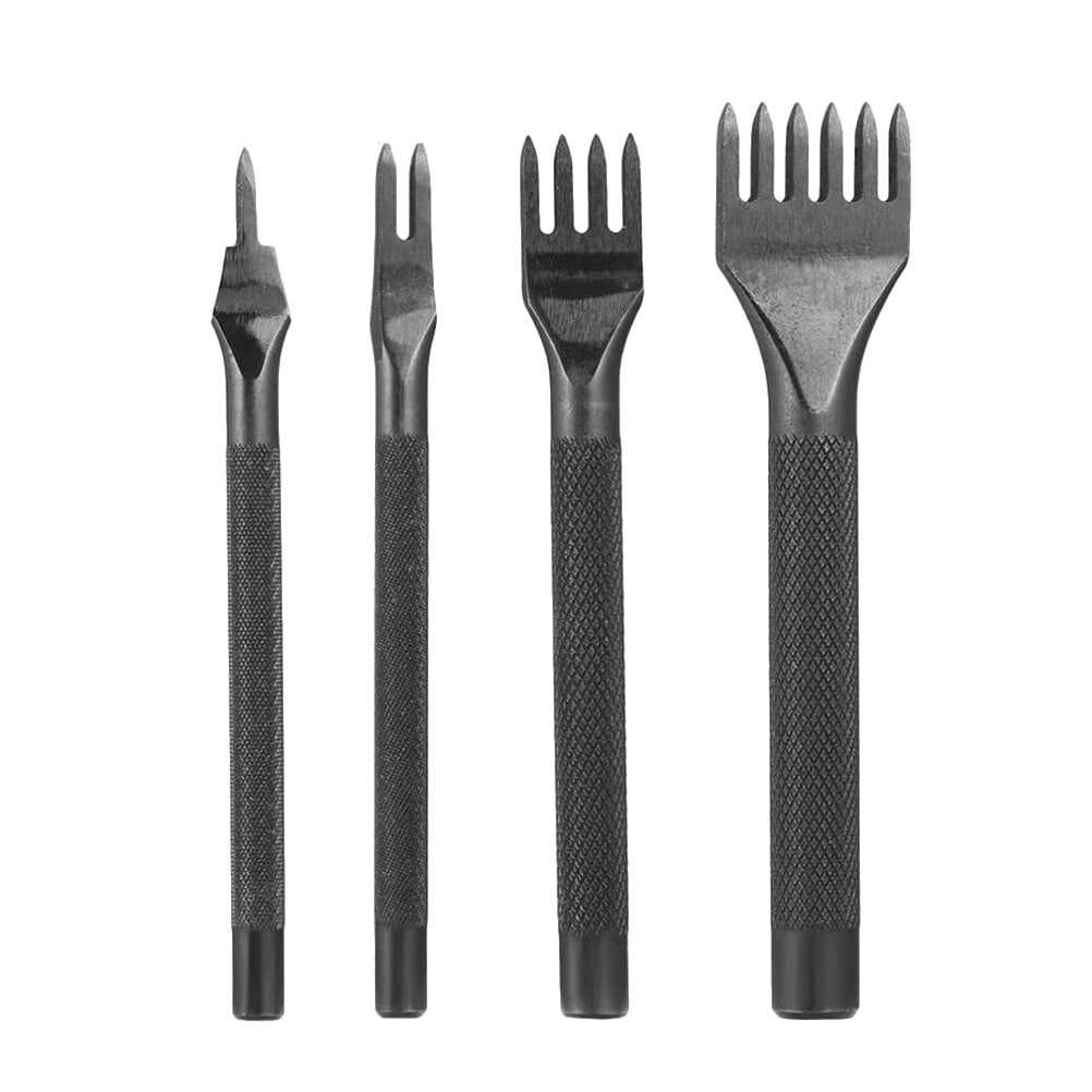 Leather Punching Tool 4PCS DIY Handmade Leather Tools Leather Punching