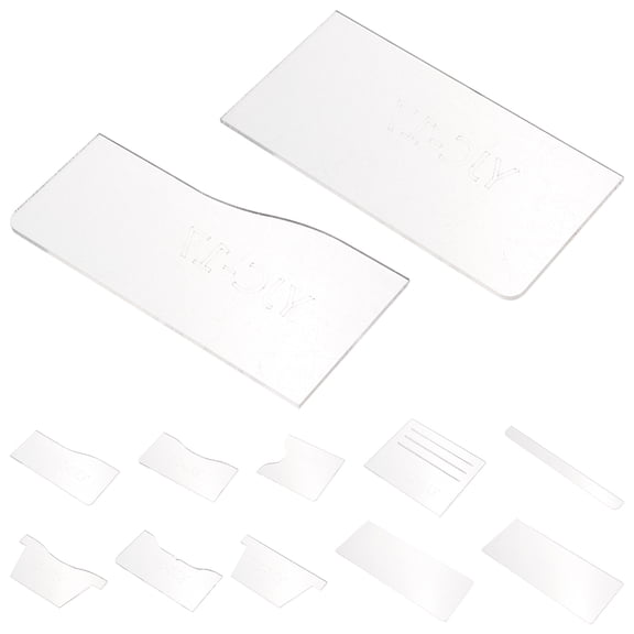 Raindrops Wallet Patterns Templates Acrylic 1Set 9.04X3.54X0.12in