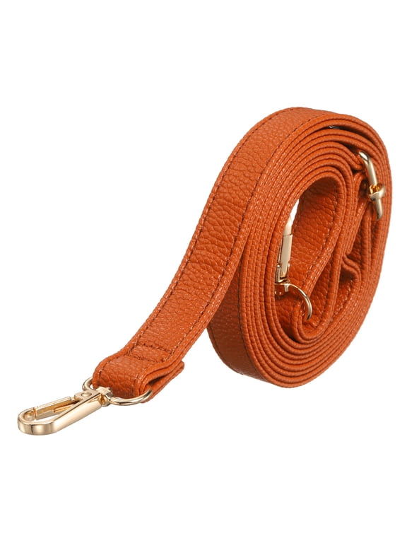 Leather Purse Straps [1Pcs] - 51.2 Inch Adjustable Strap Replacement for Handbags Use for Purse & Crossbody Bag & Handbag - [Orange]