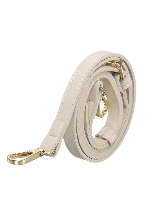 Leather Purse Straps [1Pcs] - 51.2 Inch Adjustable Straps Replacement for Handbags Use for Purse & Crossbody Bag & Handbag - [Beige & Gold]