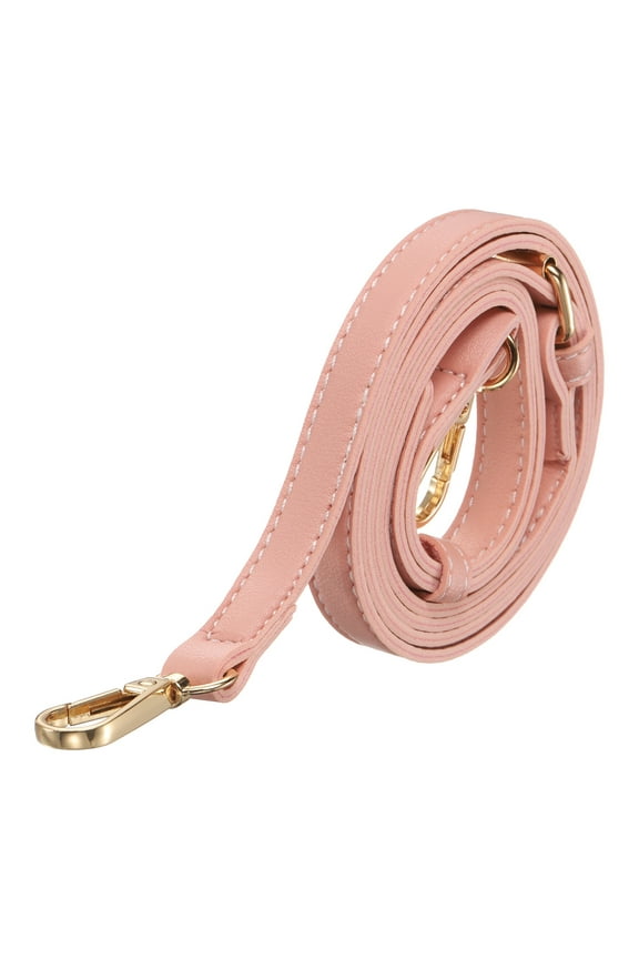 Leather Purse Straps [1Pcs] - 51.2 Inch Adjustable Straps Replacement for Handbags Use for Purse & Crossbody Bag & Handbag - [Pink & Gold]