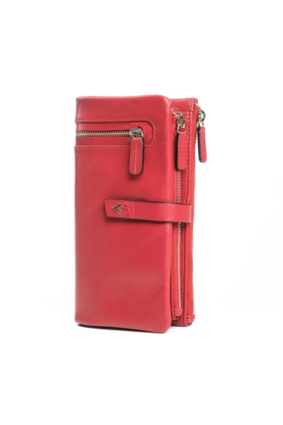 Leather Purses For Women - Elegant Ladies Purse Rfid Wallet Handcrafted Small & Colourful With Pocket Cards Daily Use Box Gift