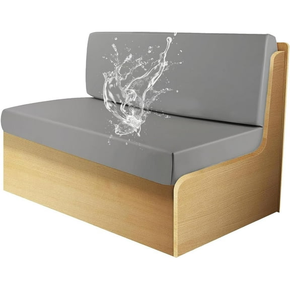Leather RV Dinette Cushion Covers, PU Waterproof Slipcovers for Rv Furniture Dinette Cushion Covers Anti-Slip Rv Sofa Cover