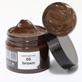 thumbnail image 1 of Leather Recoloring Balm, Leather Color Restorer, Leather Paint Repair Filler Kit, Leather Restoration Scratch Cream Dye Polish for Couch Furniture Couches Sofa (Brown), 1 of 8