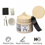 Leather Recoloring Balm, Leather Cream, Leather Color Restorer, Leather Color Care Repair Polish Cream, Leather Restorer for Handbag,Couches, Shoe, Car Seats(Beige)