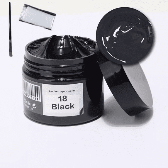 Leather Recoloring Balm, Leather Cream, Leather Color Restorer, Leather Color Care Repair Polish Cream, Leather Restorer for Handbag,Couches, Shoe, Car Seats (Black)