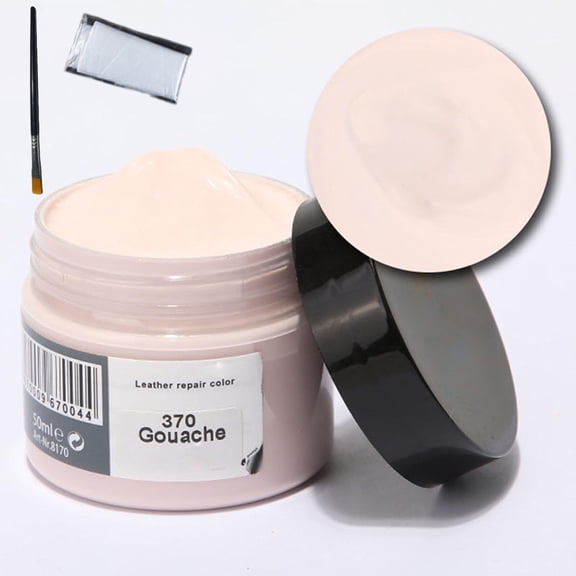 Leather Recoloring Balm, Leather Cream, Leather Color Restorer, Leather Color Care Repair Polish Cream, Leather Restorer for Handbag,Couches, Shoe, Car Seats (Gouache)