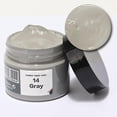 thumbnail image 1 of Leather Recoloring Balm, Leather Recoloring Cream, Leather Repair Filler, Leather Color Restorer, Leather Polish Cream for Leather Scratch Repair (14-Gray), 1 of 8