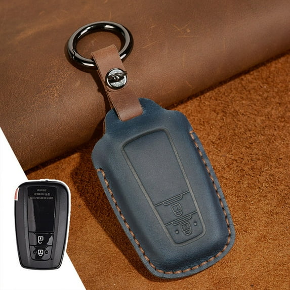 Leather Remote Car Key Fob Case Cover for Toyota for Corolla for Camry for RAV4