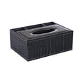 thumbnail image 1 of Leather Remote Control Storage Box, Multifunctional Organizer for Living Room, Compact Tissue Box with Remotes Holder, Easy Clean Design for Home Office and Nightstand, 1 of 5