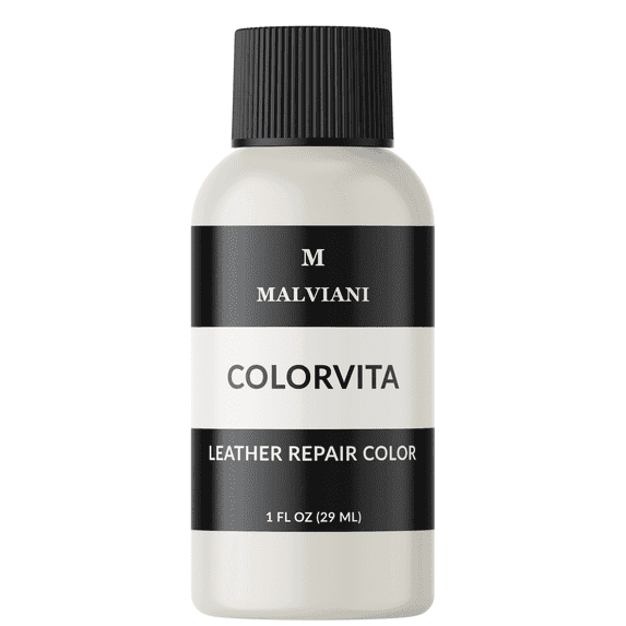 Leather Repair Color Restorer White Ivory - Repair Furniture Couch Car Seat Sofa Purse Bag 1 oz.