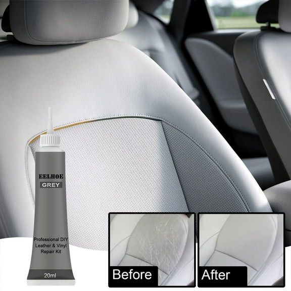 Leather Repair Gel, Multifunctional Leather Repair Kit, Professional Leather Repair Kit for Car Seat, Leather Repair Coloured Cream Gel for Furniture Sofa Couch Jacket (F)