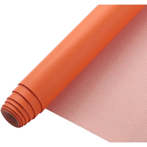 Leather Repair Kit for Furniture, Litchi Texture PU Fabric Leather 19" x 53" Faux Synthetic Leather Material for Upholstery Crafts, DIY Sewings, Sofa, Handbag, Earrings, Hair Bows Decorations