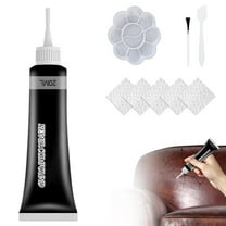 Leather Repair Kit - Sofa and Furniture Vinyl Upholstery Repair - Fixes Tears, Burn Holes, and Scratches - Liquid Fill Formula for Car Seats and Sofas