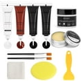 thumbnail image 1 of Leather Repair Kit, Vinyl Repair Kit,Leather Dye with Mink Oil, Leather Repair Filler Cream,Leather Furniture, Couch, Cloth, Car Seats, Sofa, Jacket Restoring Touch up, 1 of 9