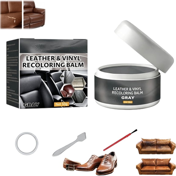 Leather Repair Paste Leather Repair Cream, Fills Scratches & Scuffs, Restores Texture, Dual Action Nourishing and Protective for Sofas, Car Seats, Bags, Shoes, Easy to Use