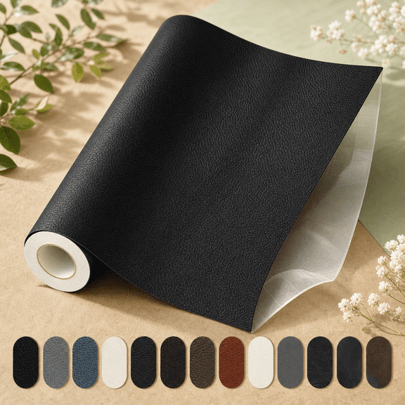 Leather Repair Patch Black 35X79 Inch Furniture Car Seat Repair