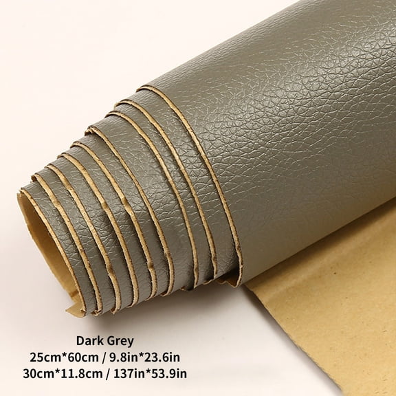 Leather Repair Patch Self Adhesive - Sofa Scratch Cover Tape - Leather Furniture Repair Kit 23.6 x 9.8 Inch - Vinyl Seat Fix for Car Seats Bags Jackets - No Sewing - Cut to Shape - Home Upholstery