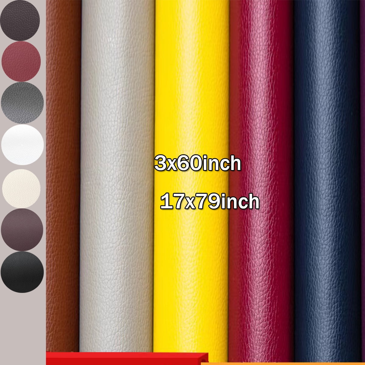 Leather Repair Patch for Couches Self-Adhesive Leather Repair Tape Kit for Furniture Sofa Vinyl Car Seats Couch Chairs Shoes Down Jackets