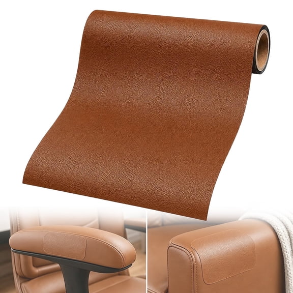 Leather Repair Patches,Self Adhesive Vinyl for Couches Furniture,Waterproof Strong Adhesion PU Leather Tape for Furniture,Couch,Sofa,Car Seats,Quick Repair,Cut to Size,9.84x11.81 inch