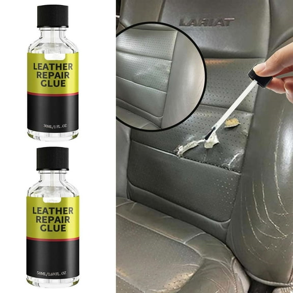 Leather Repair Scratch Kit Glue 50ml Strong Adhesive Instant Fix Long-Lasting Protection for Car Seat Sofa Furniture by MPOISVA