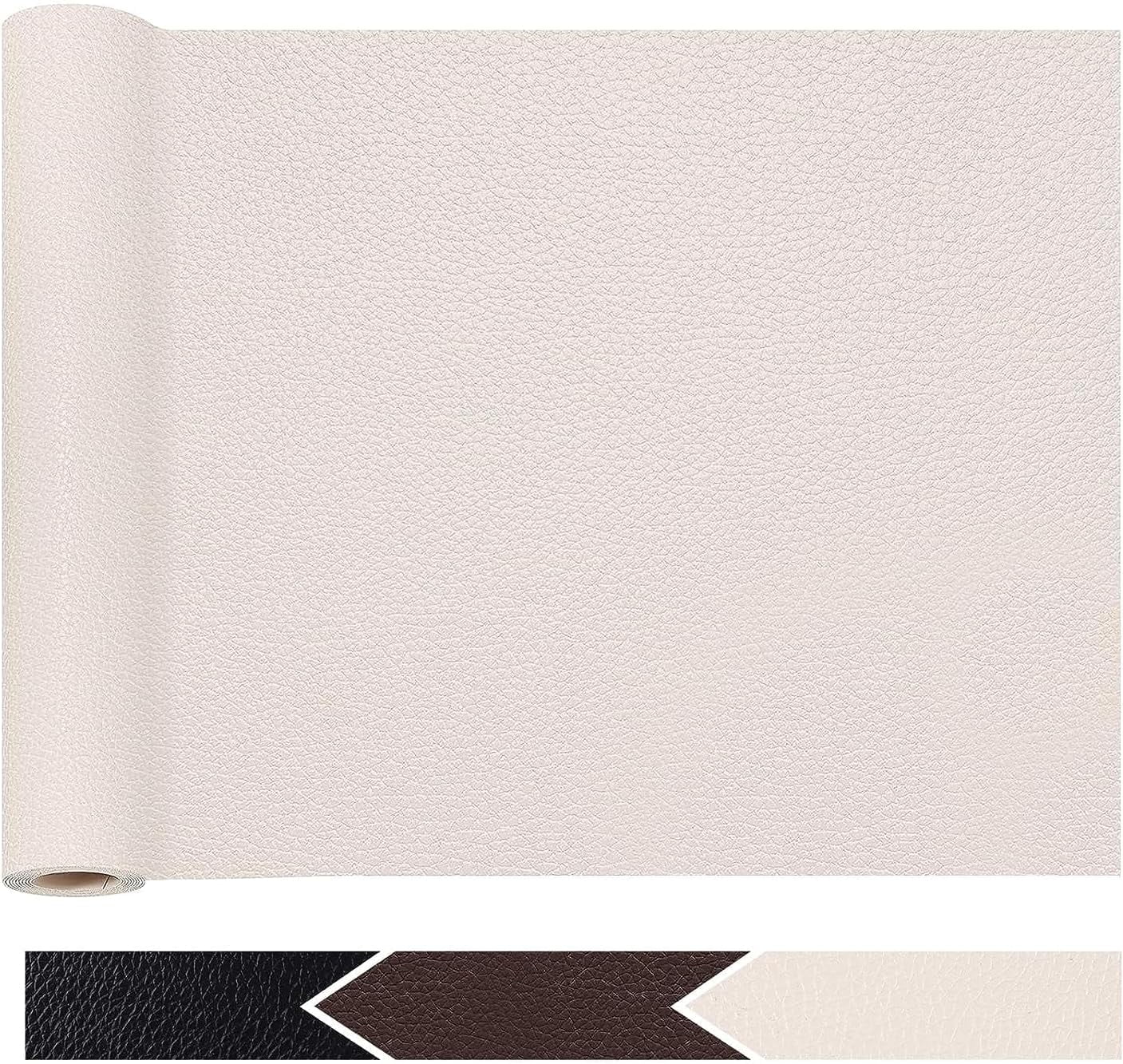 Leather Repair Tape Patch, Beige, 15 x 78 inch SelfAdhesive Leather