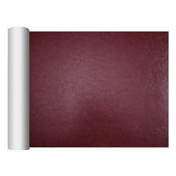 Leather Repair Tape,Self-Adhesive Burgundy Patch,8" x 12" 2Pcs Fixes Sofas, Car Seats, Vinyl & Furniture Interiors