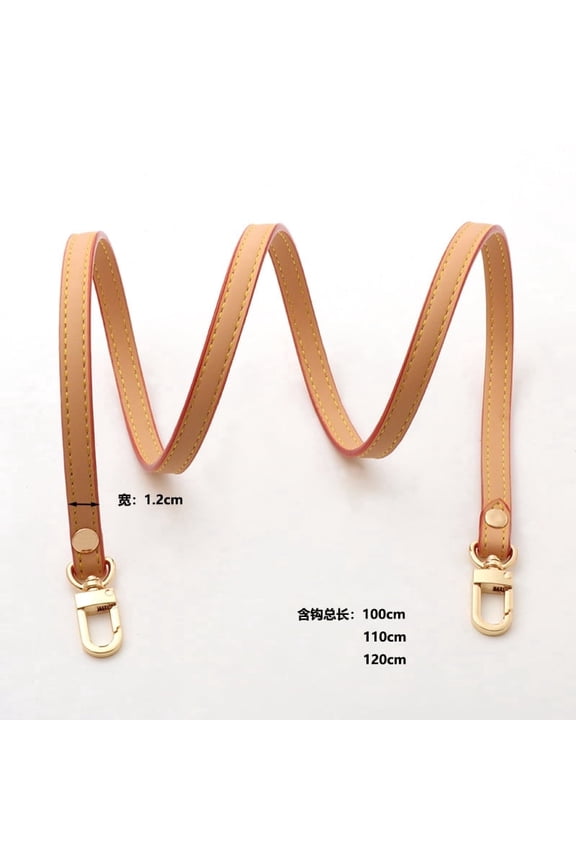 Leather Replacement Purse Strap, Thin Short Shoulder Bag Strap for Pochette Montaigne Boulogne Handbags