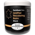 thumbnail image 1 of Furniture Clinic Leather Complete Restoration Kit | with Leather Recoloring Balm, Cleaner, 2-in-1 Protection Cream & Conditioner, Sponge, and Cloth | Repair Kit for Furniture (Black), 1 of 7
