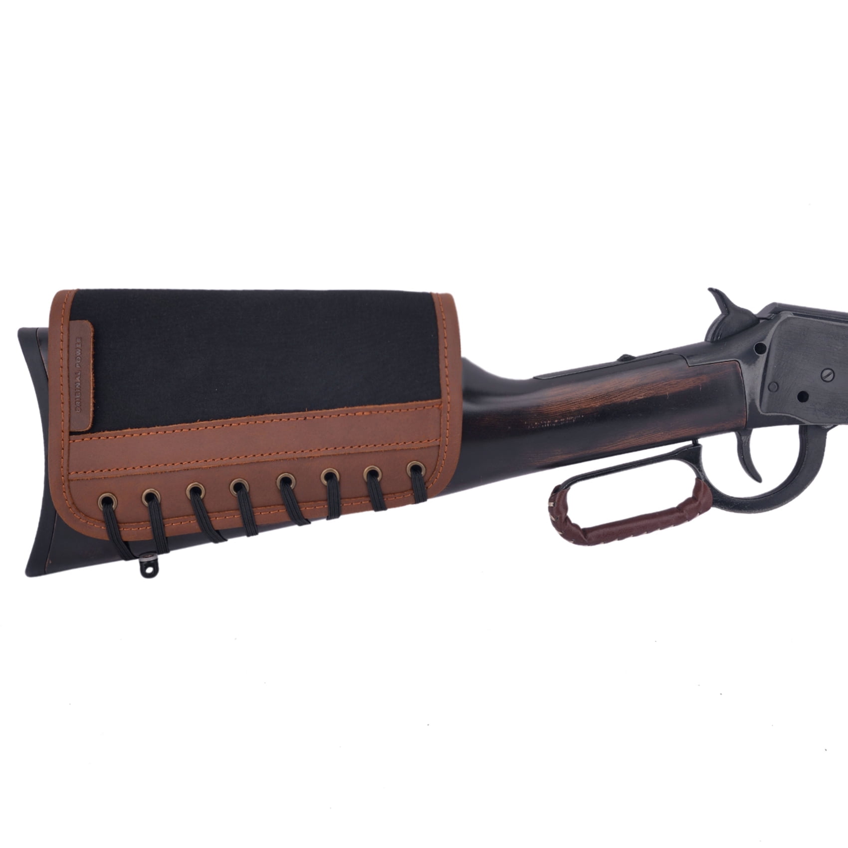 Leather Rifle Shotgun Buttstock Cover Non-slip Cheek Rest Pad Recoil Pad Ambidextrous