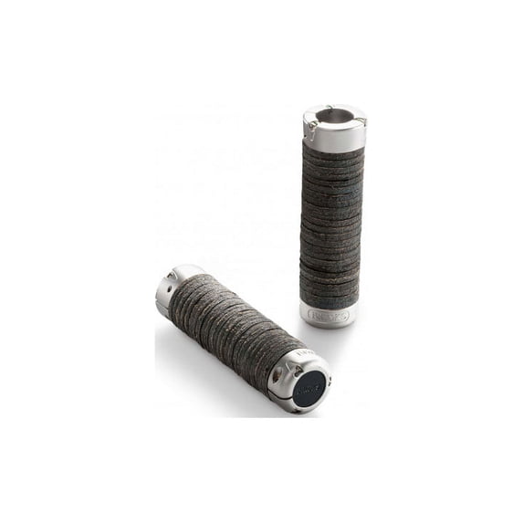 Leather Ring Grips (Pair) - Black