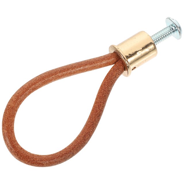Leather Rope Handle Attic Pull Down Cord Simple Farmhouse Door Knob Door Pull