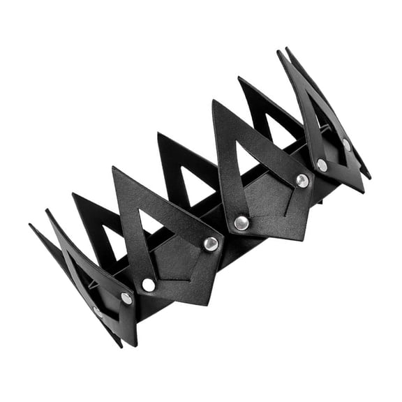 Leather Royal Crowned Headband Lightweight Headdress Comfortable Hair Accessory For Event And Daily Wear