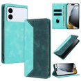 thumbnail image 1 of Leather For Samsung Galaxy S26 Edge 5G 6.7-inch Case , RFID Blocking,Flip Color blocking Wallet Leather Case With Card Holder Magnetic Closure Shockproof Kickstand Protective Phone Cases Cover, 1 of 9