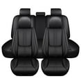thumbnail image 1 of Leather Seat Covers for Chevy Most 98% Cars SUVs,Premium Car Seat Covers Full Set,Waterproof Car Seat Protectors with Airbag,Comfort Interior Cover Seats for Cars(Black), 1 of 6