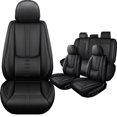 thumbnail image 1 of Leather Seat Covers Fit for Jeep 98% Car Models,Premium Car Seat Covers Full Set,Waterproof Car Seat Cushions with Airbag,Automotive Interior Accessories(Black), 1 of 7