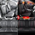 thumbnail image 1 of Leather Seat Covers Fit for Toyota 98% Car Models,Premium Car Seat Covers Full Set,Waterproof Car Seat Cushions with Airbag,Automotive Interior Accessories(Black+Red), 1 of 7