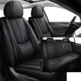 thumbnail image 1 of Leather Seat Covers Fit for Honda 96% Models,Premium Car Seat Covers Full Set,Waterproof Car Seat Cushions with Airbag,Seat Cover for Cars(Black), 1 of 8