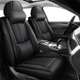 thumbnail image 1 of Leather Seat Covers for Hyundai Most 98% Cars SUVs,Car Seat Covers Front Set,Waterproof Car Seat Protectors with Airbag,Comfort Interior Cover Seats for Cars(Black,Pillows), 1 of 6