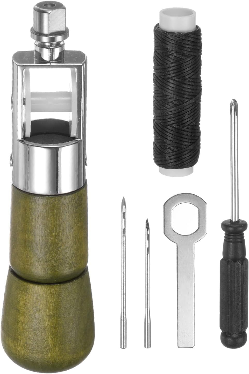 Leather Sewing Awl Kit, Hand Stitcher with Craft Accessories Set, Hand
