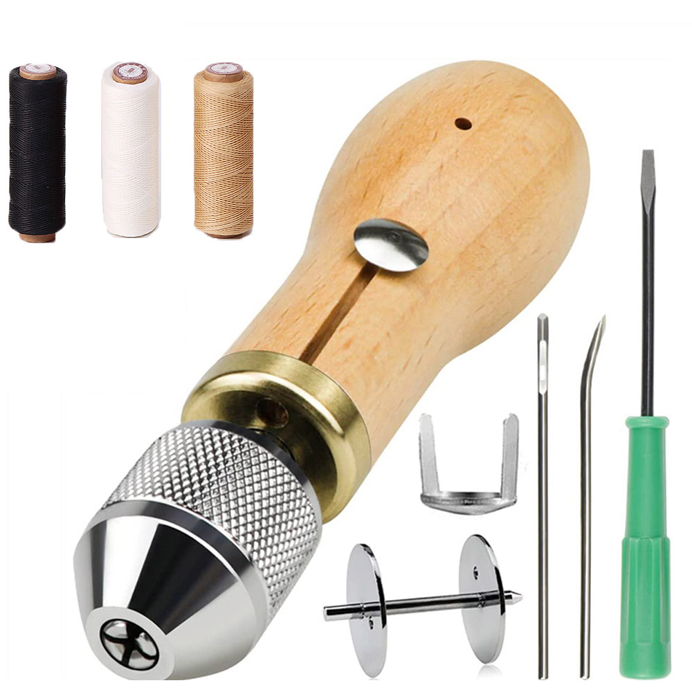 Leather Sewing Awl Thread Kit DIY Manual Sewing Machine Speedy Stitcher